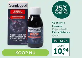 Holland & Barrett Op alles van Sambucol aanbieding