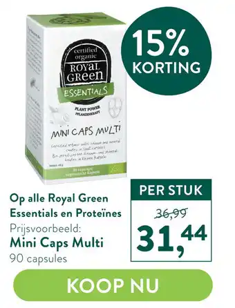 Holland & Barrett Op alle Royal Green Essentials en Proteïnes aanbieding