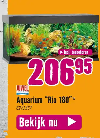 Hornbach Aquarium “Rio 180" 6271367 aanbieding