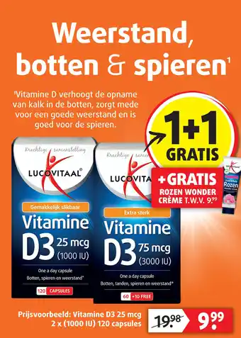 Lucovitaal Vitamine D3 25mcg of 75 mcg aanbieding