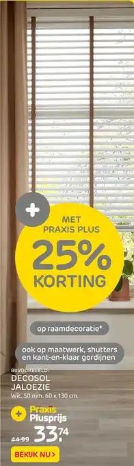 Praxis Decosol Jaloezie aanbieding