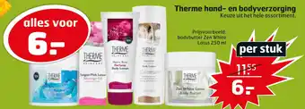 Trekpleister Therme hand- en bodyverzorging aanbieding