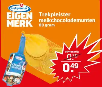 Trekpleister Trekpleister melkchocolademunten aanbieding