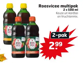 Trekpleister Roosvicee multipak 2 x 500 ml aanbieding