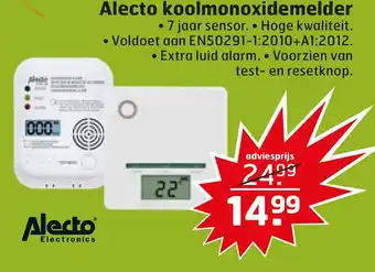 Trekpleister Alecto koolmonoxidemelder aanbieding