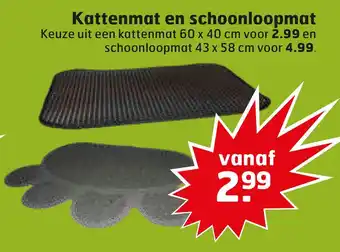 Trekpleister Kattenmat en schoonloopmat aanbieding