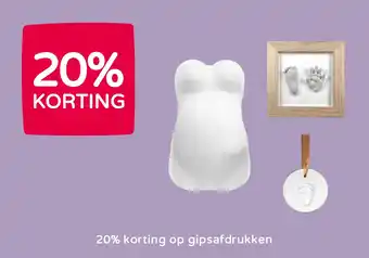 Prenatal 20% korting op gipsafdrukken aanbieding