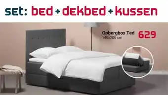 Beddenreus Opbergbox Ted 140x200 Cm aanbieding