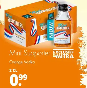 Mitra Mini Supporter orange vodka aanbieding