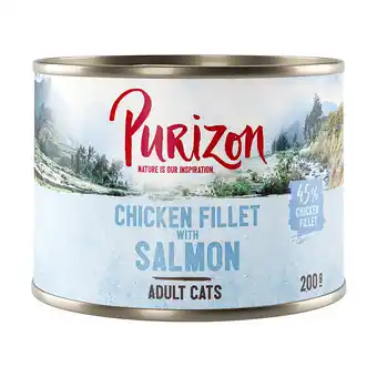 Zooplus 6x200g Adult Kipfilet met Zalm Purizon Kattenvoer aanbieding