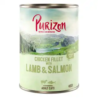 Zooplus 6x400g Adult Kipfilet met Zalm & Lam Purizon Kattenvoer aanbieding