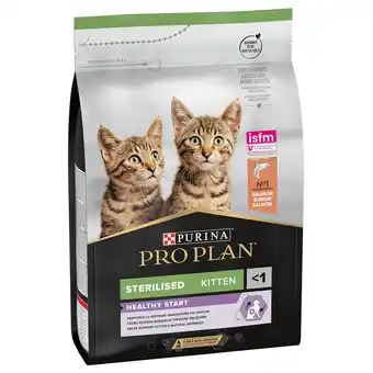 Zooplus 3kg PURINA Sterilised Kitten rijk aan Zalm Pro Plan Kattenvoer aanbieding