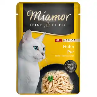 Zooplus 24x100g Miamor Fijne Filets in Saus Kip natvoer voor katten aanbieding