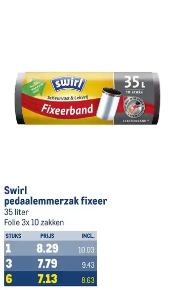 Makro Swirl pedaalemmerzak fixeer 35L aanbieding