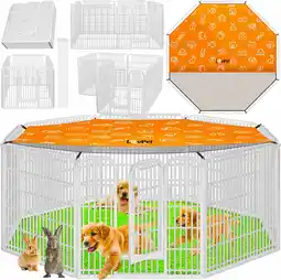 Amazon LOVPET Puppyren Hondenren met deur en weerbestendige Kooi | Puppy Ren voor huisdieren honden kat puppy konijn en cavia | Pupp aanbieding