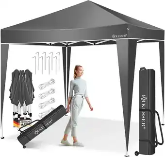 Amazon KESSER tuinhuisje 3x3m | waterdicht | inclusief tas | pop-up kliksysteem | UV-bescherming 50+ | opvouwbaar tuinhuisje | party aanbieding