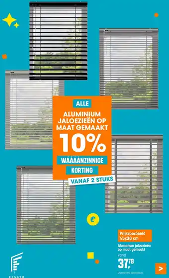 Kwantum ALLE ALUMINIUM JALOEZIEËN OP MAAT GEMAAKT aanbieding