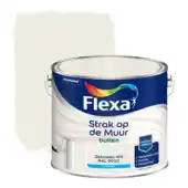 GAMMA Flexa Strak op de muur buiten Gebroken wit/RAL9010Â zijdemat 25 liter aanbieding