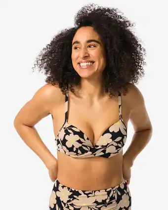 HEMA HEMA Dames Push-up Bikinitop Cup B-E Multi1 (multi1) aanbieding