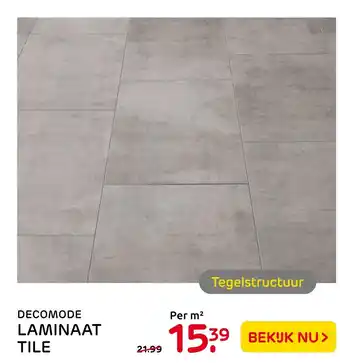 Praxis Decomode laminaat tile aanbieding