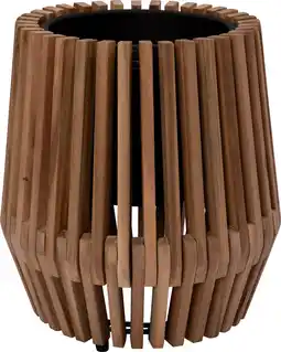 Intratuin Intratuin bloempot op poten Latten naturel D 39 H 40 cm aanbieding