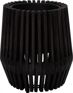 Intratuin Intratuin bloempot op poten Latten zwart D 39 H 40 cm aanbieding