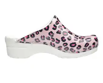 Welkoop Sanita Flex 314 Wildlife Leopard - Schoenklompen - Roze aanbieding