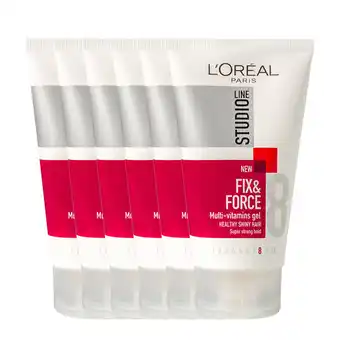 Wehkamp L'Oréal Paris Studio Line haargel - 6 x 150 ml - voordeelverpakking aanbieding