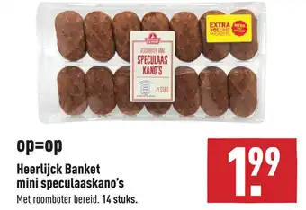 ALDI Heerlijck Banket mini speculaaskano's aanbieding