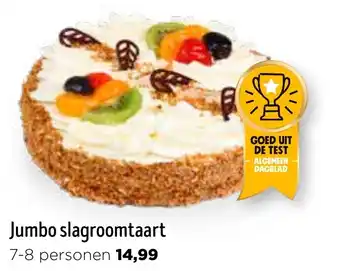 Jumbo slagroomtaart aanbieding