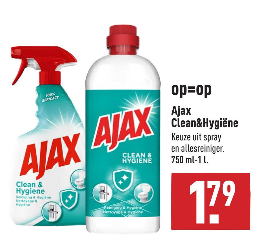 Ajax Clean&Hygiëne aanbieding bij ALDI