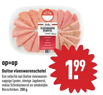 ALDI Duitse vleeswarenschotel aanbieding