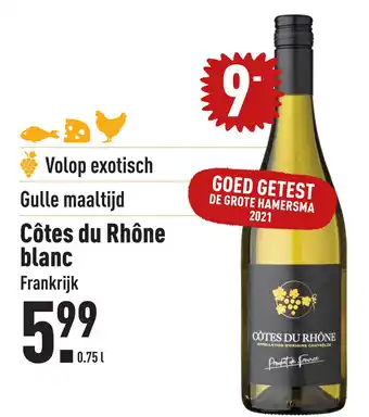 ALDI Côtes du Rhône blanc Frankrijk aanbieding