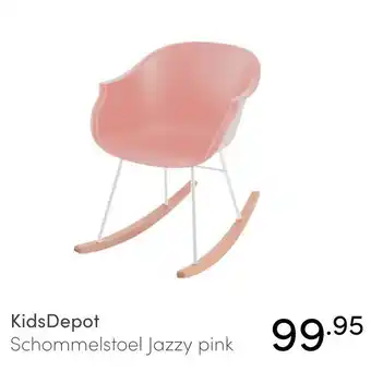 Baby & Tiener KidsDepot Schommelstoel Jazzy pink aanbieding