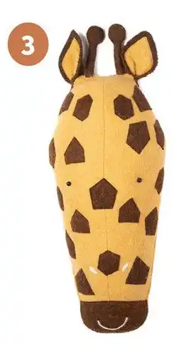 Baby & Tiener Dierenkop Kaio Giraffe aanbieding