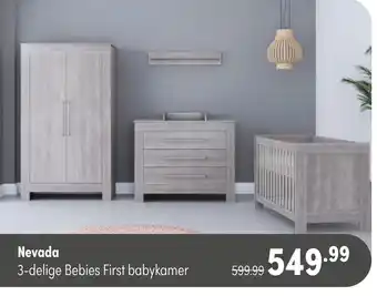 Baby & Tiener Nevada 3-delige Bebies First babykamer aanbieding