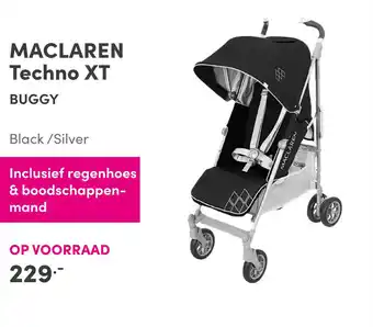 Baby & Tiener Maclaren Techno Xt Buggy Black /Silver aanbieding