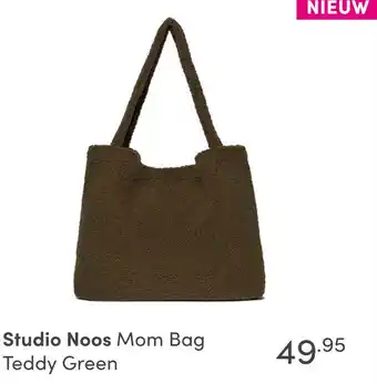 Baby & Tiener Studio Noos Mom Bag Teddy Green aanbieding