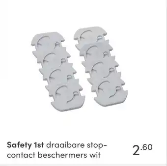 Baby & Tiener Safety 1st draaibare stopcontact beschermers wit aanbieding