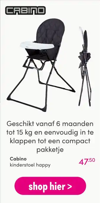 Baby & Tiener Cabino kinderstoel happy aanbieding