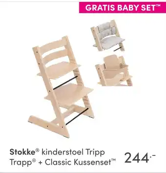 Baby & Tiener Stokke kinderstoel Tripp Trapp ® + Classic KussensetM aanbieding