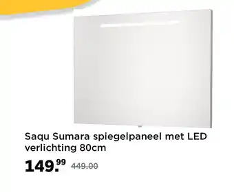 Saniweb Saqu Sumara spiegelpaneel met LED verlichting 80cm aanbieding