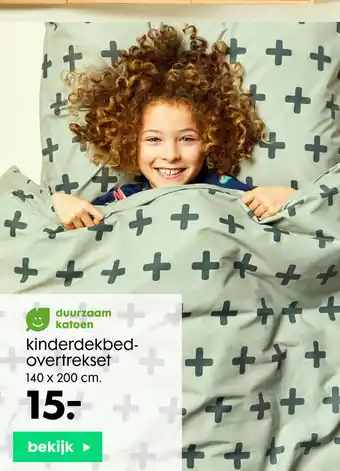 HEMA Kinderdekbedovertrek 140*200 cm aanbieding