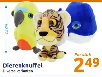 Action Dierenknuffel aanbieding