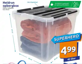 Action Heidrun opbergbox 42L aanbieding