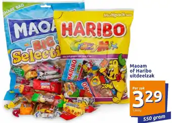 Action Haribo of Maoam uitdeelzak 550g aanbieding