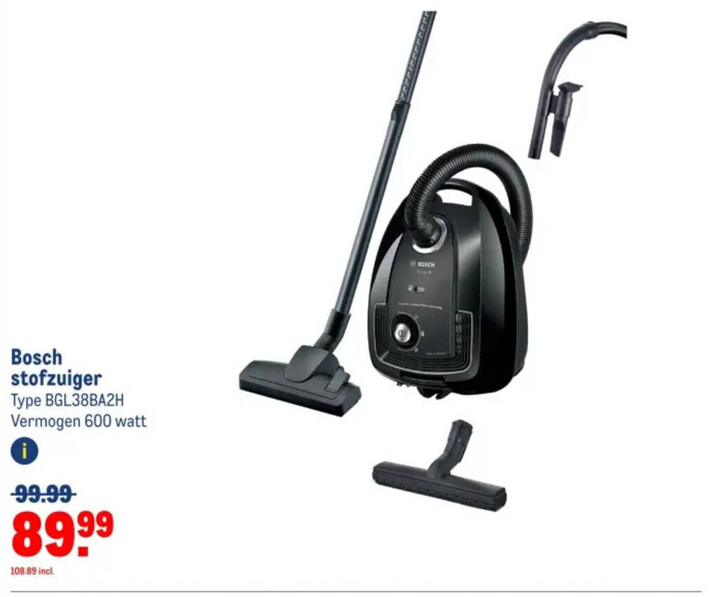 Bosch stofzuiger aanbieding bij Makro