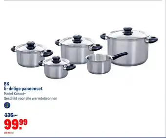 Makro BK 5-delige pannenset aanbieding