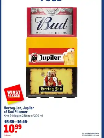 Makro Hertog Jan, Jupiler of Bud Pilsener aanbieding