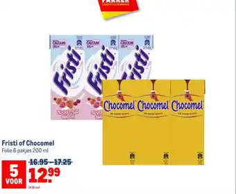 Makro Fristi of Chocomel aanbieding